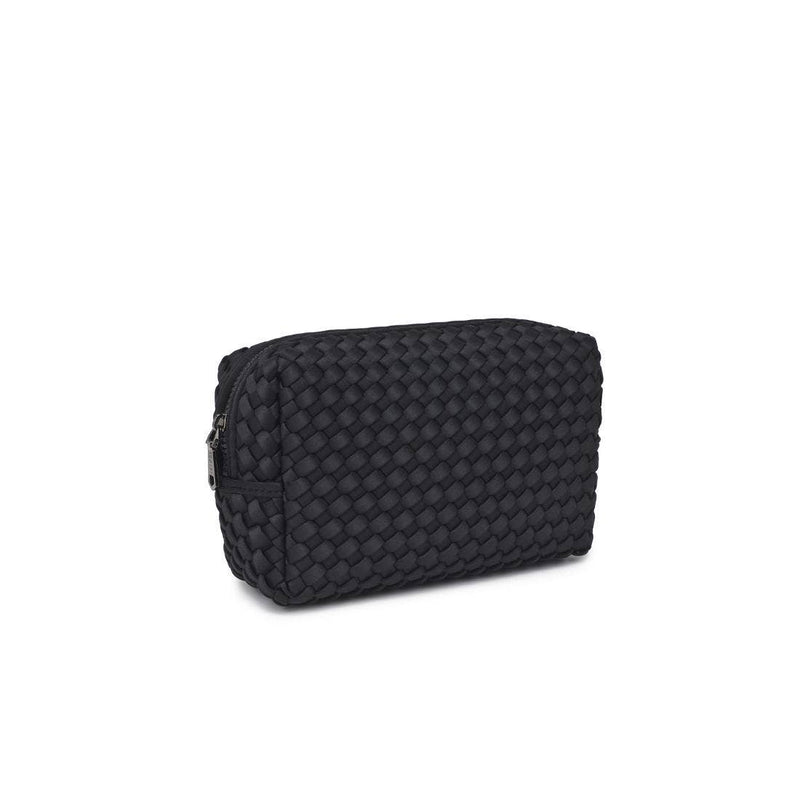 Sol and Selene - Altitude - Woven Neoprene Cosmetic Pouch: Black Nude