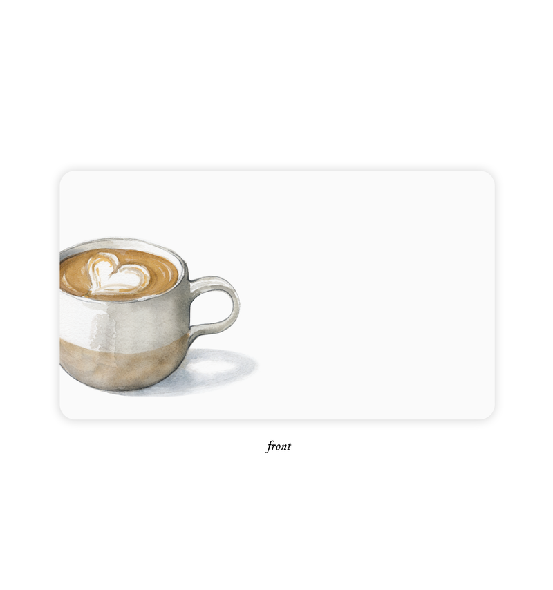 E. Frances Paper - Latte Little Notes® l Coffee cup
