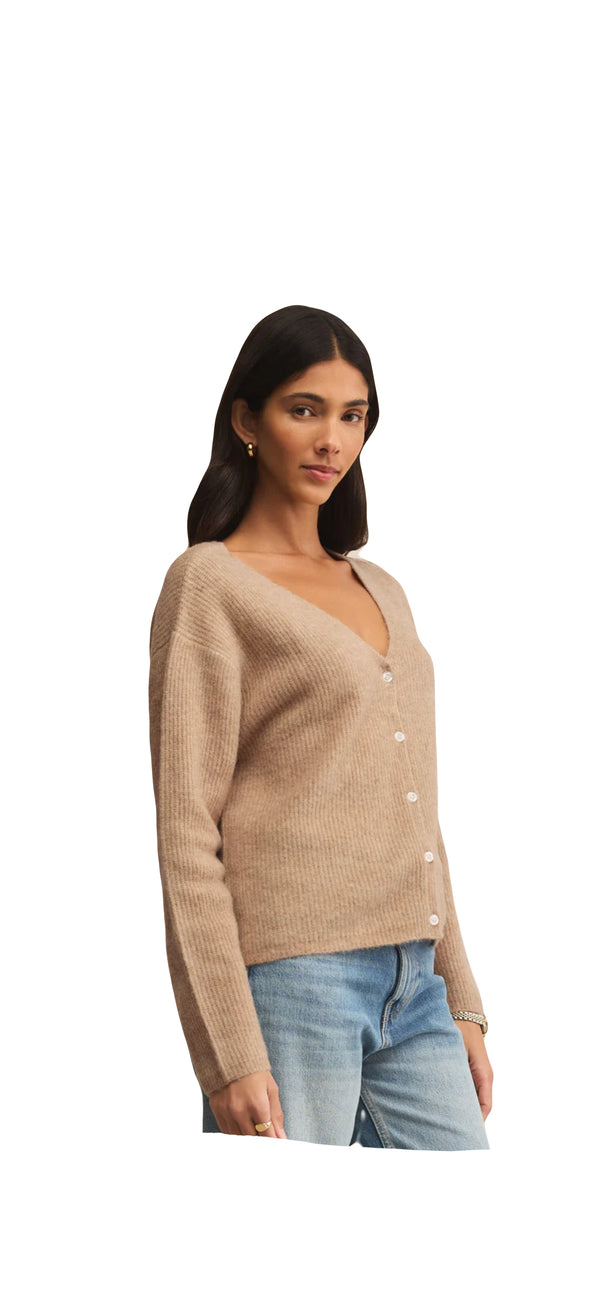 Z Supply: Emile Cardigan in Biscuit