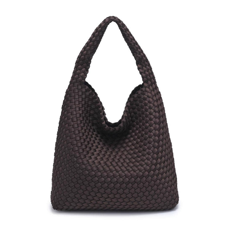 Sol and Selene - Celestial Woven Neoprene Hobo: Chocolate