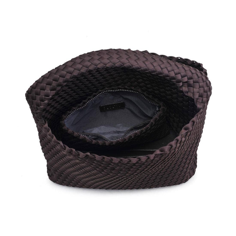 Sol and Selene - Celestial Woven Neoprene Hobo: Chocolate