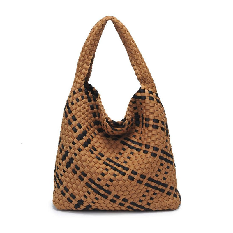 Sol and Selene - Celestial Woven Neoprene Hobo: Chocolate