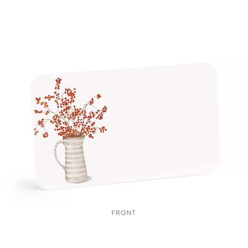 E. Frances Paper: Autumn Berry Pitcher Little Notes® | Fall Mini Notecards
