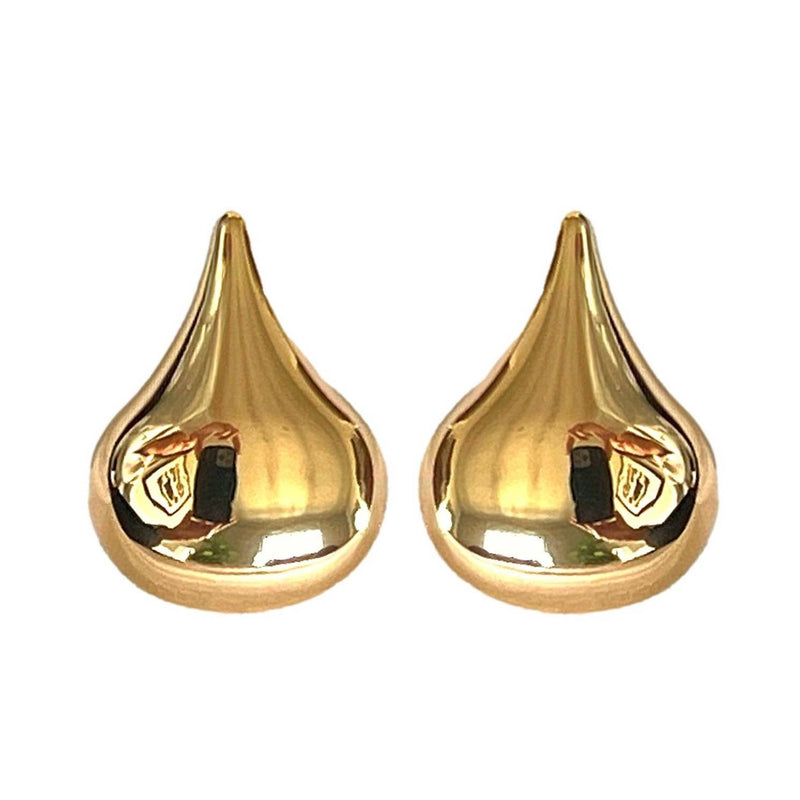 St Armands Designs of Sarasota - 1 Inch Gold Teardrop Statement Stud