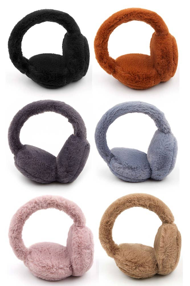 Hana: C.C Faux Fur Earmuffs in Ivory