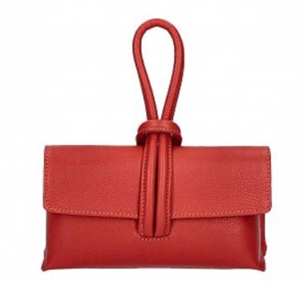 Two Amicis - Anytime Bag: Red / Leather / Clutch