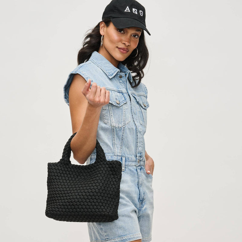 Sol and Selene - Sky's The Limit - Small Laced Up Eco-Edition Crossbody: Black