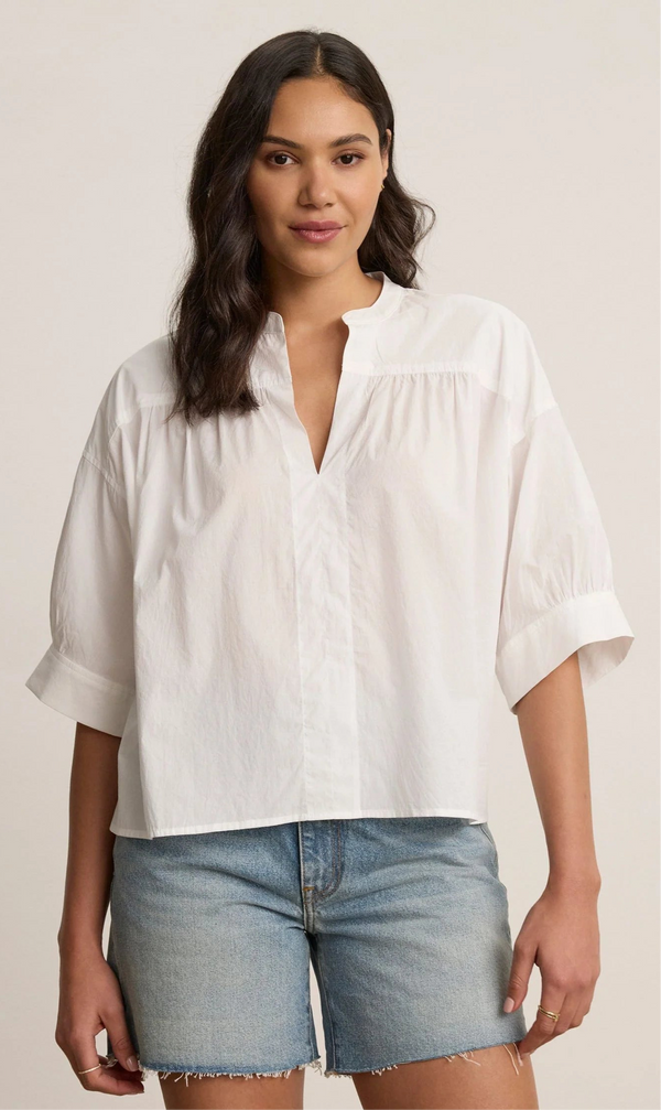 Velvet by Graham & Spencer Yuna Top: White