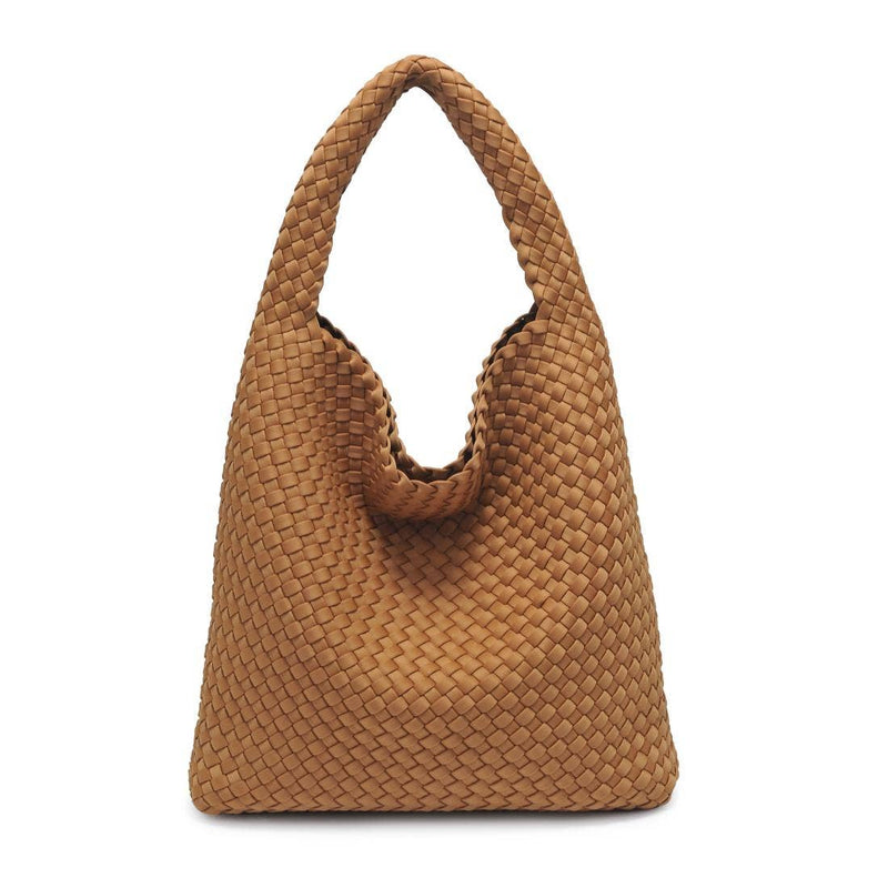 Sol and Selene - Celestial Woven Neoprene Hobo: Chocolate