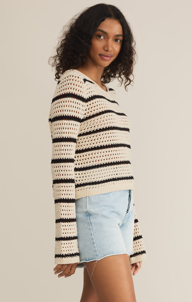 Z Supply Kit Stripe Crochet Sweater