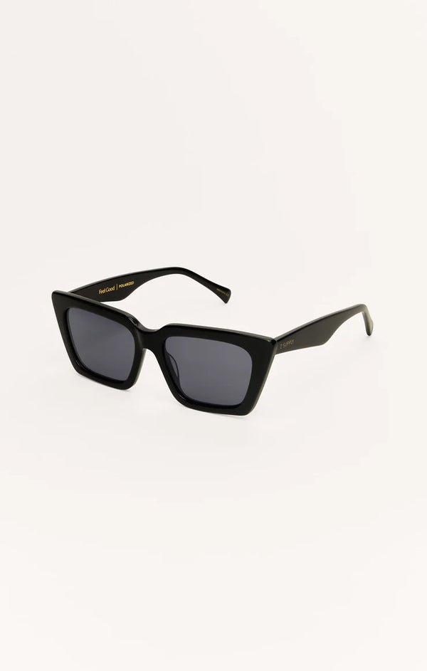 Z Supply Feel Good Polarized Sunglasses: Black