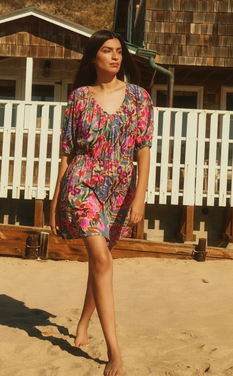 Velvet by Graham & Spencer: Hazel V Neck Dress in Tahiti