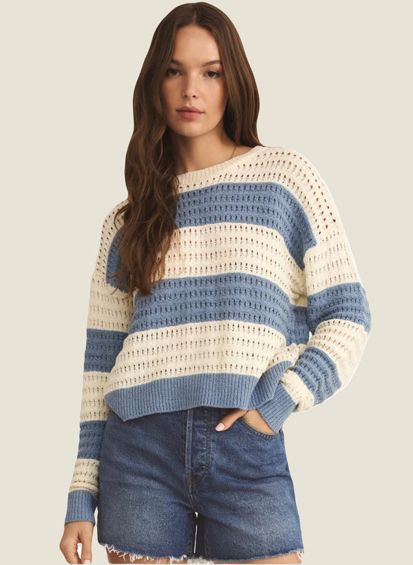 Z Supply: Bonaparte Sweater in Light Denim