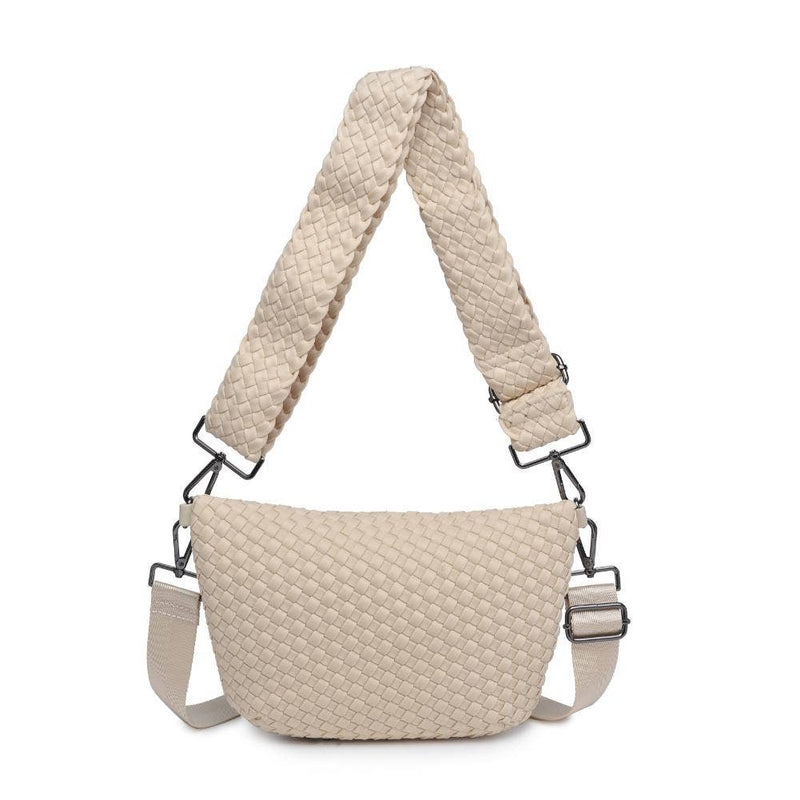 Sol and Selene - Ethereal - Woven Neoprene Crossbody: Sand Black