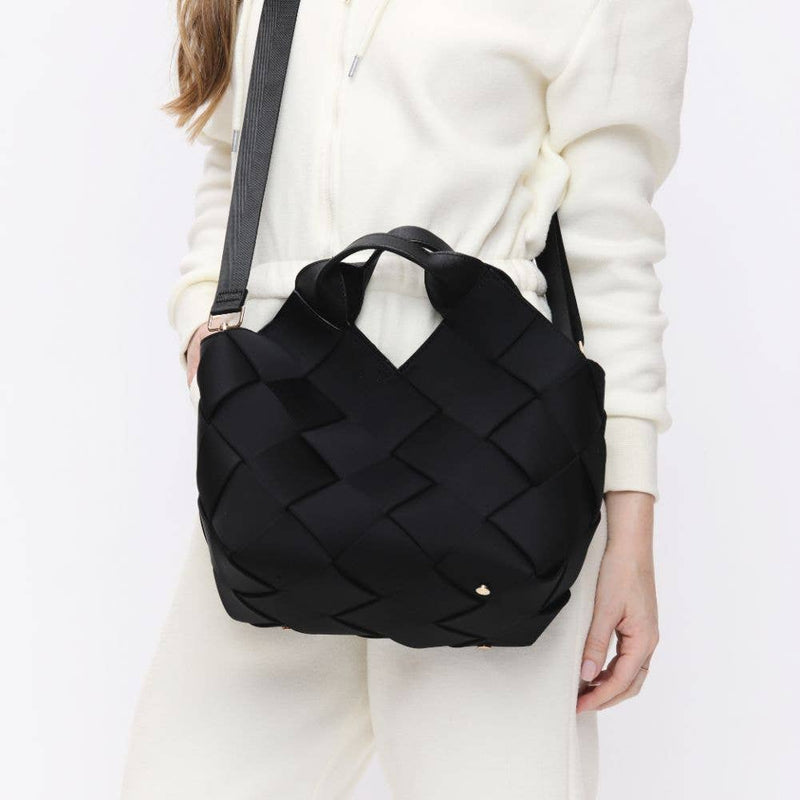 Sol and Selene - Resilience - Woven Neoprene Tote: Chocolate