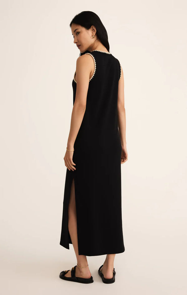 Z Supply Delamar Midi Style Dress Black