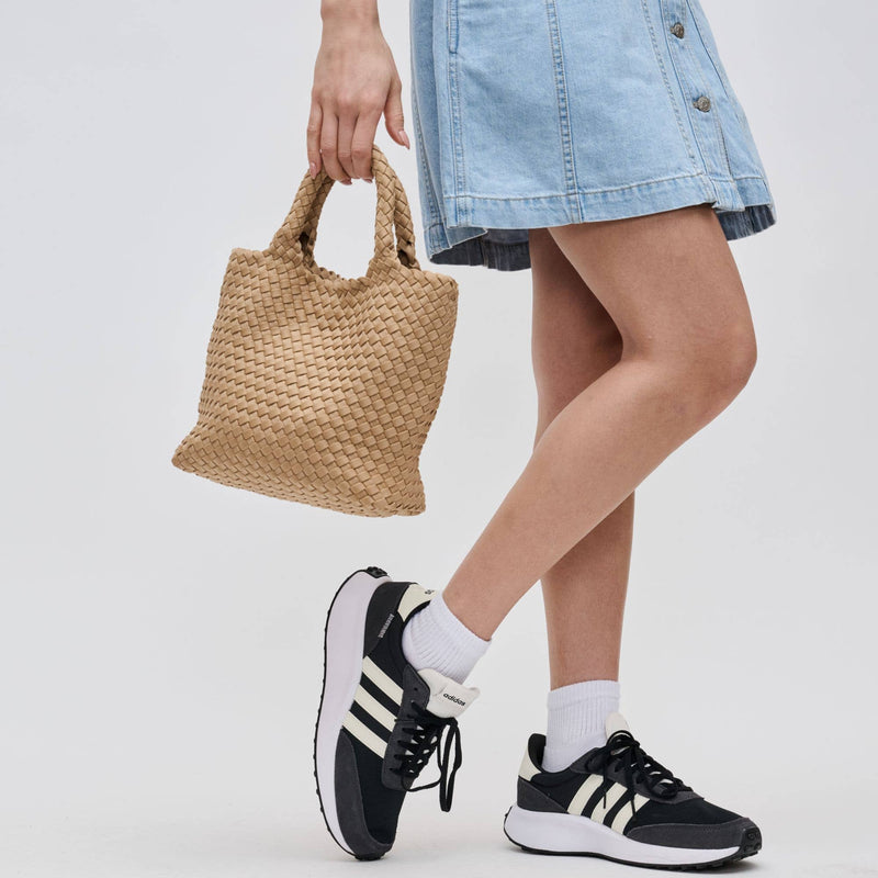 Sol and Selene - Sky's The Limit Small Woven Neoprene Crossbody: Dark Denim