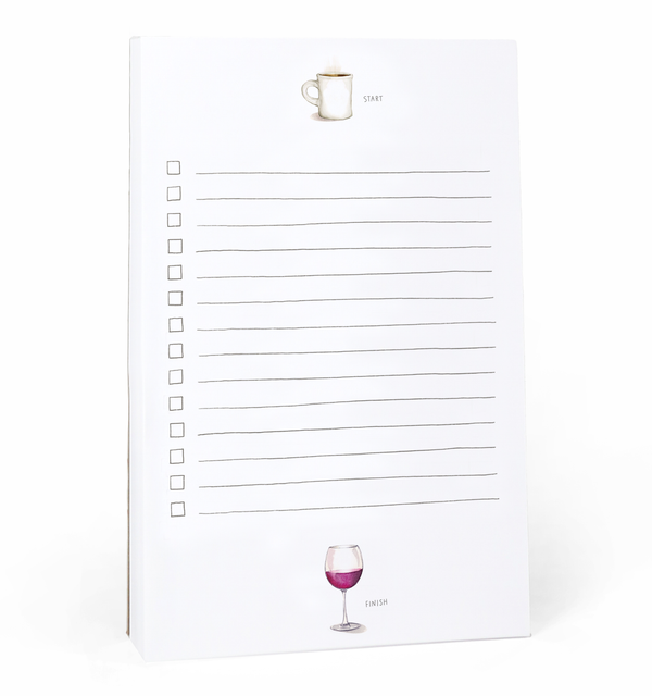 E. Frances Paper - Start & Finish Lined Notepad | Wine & Coffee