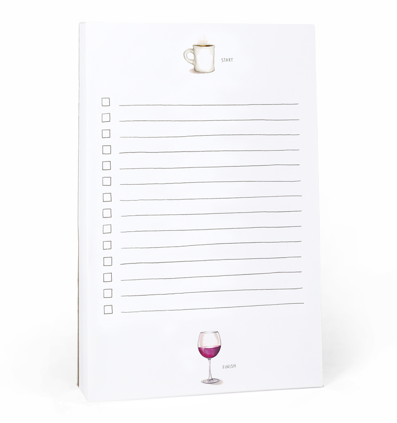 E. Frances Paper - Start & Finish Lined Notepad | Wine & Coffee