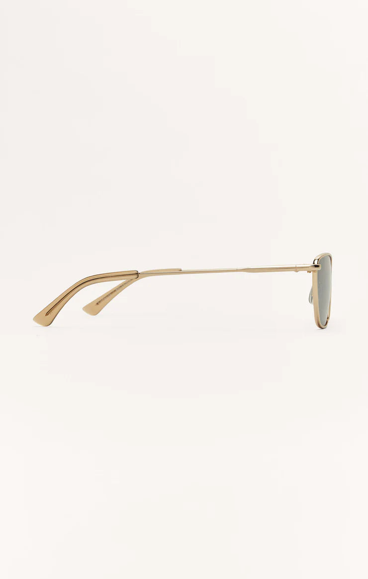 Z Supply Catwalk Polarized Sunglasses: Gold