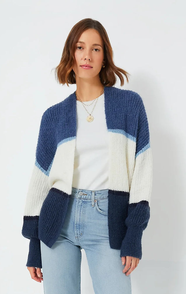 Z SUPPLY-True Navy Jones Stripe Cardigan