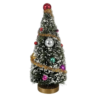 Cody Foster: Dark Green Bottle Brush Christmas Tree - Pre-Decorated | Cody Foster