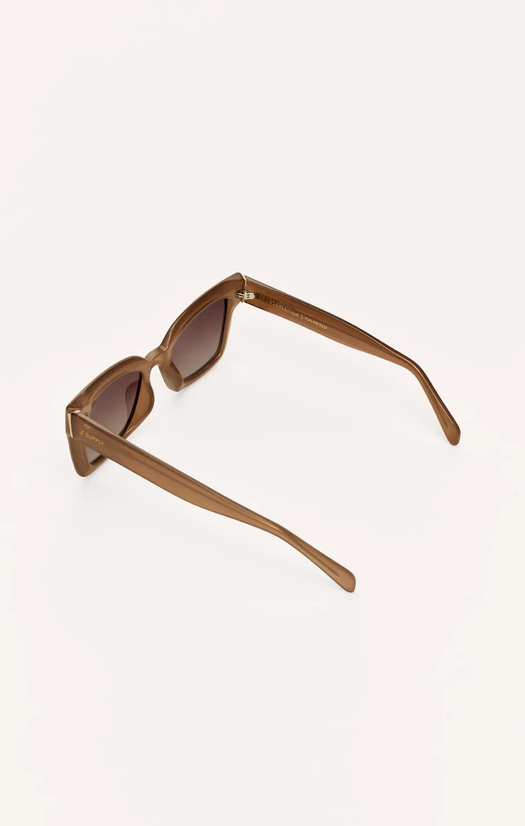 Z Supply Confidential Polarized Sunglasses: Gradient Taupe