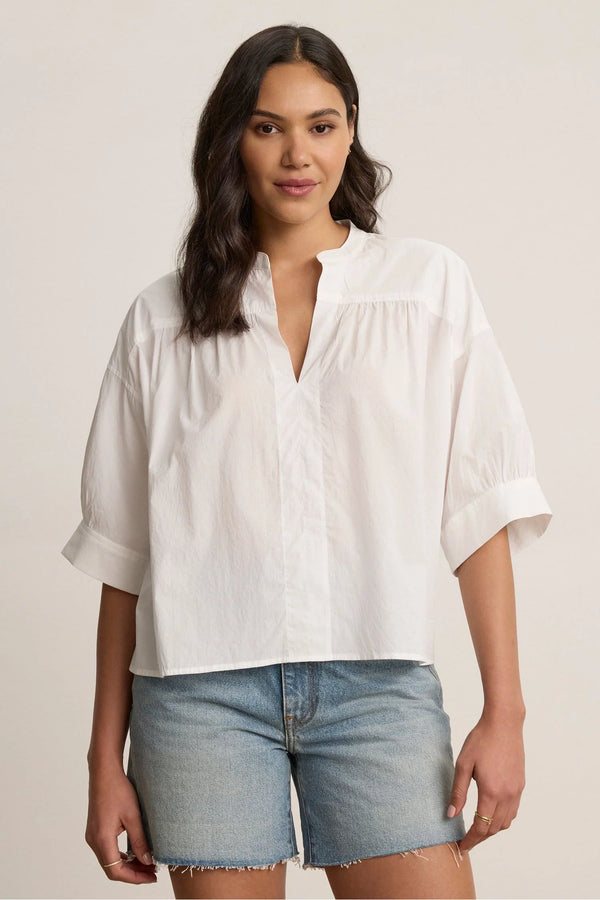 Velvet by Graham & Spencer Yuna Top: White