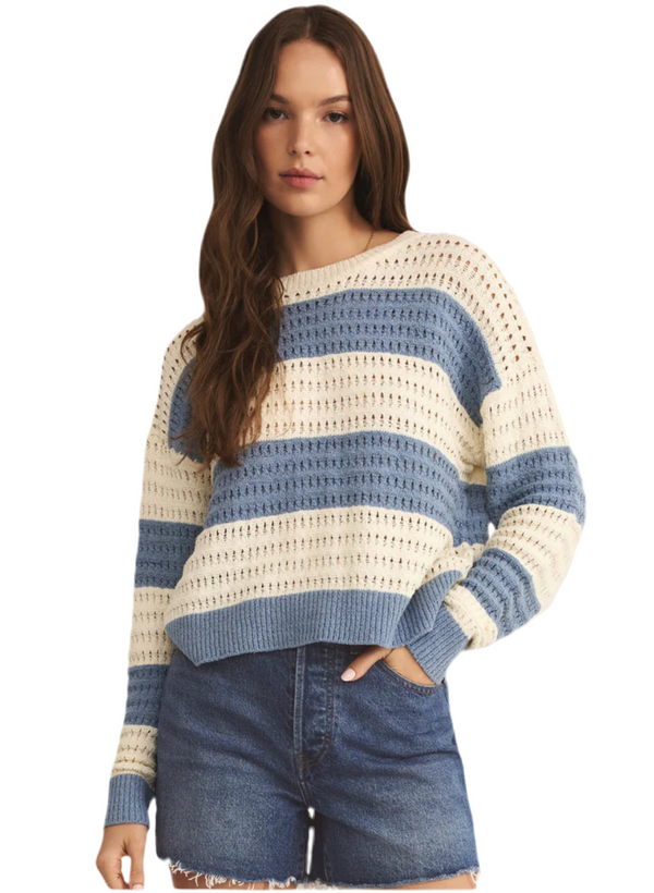 Z Supply: Bonaparte Sweater in Light Denim