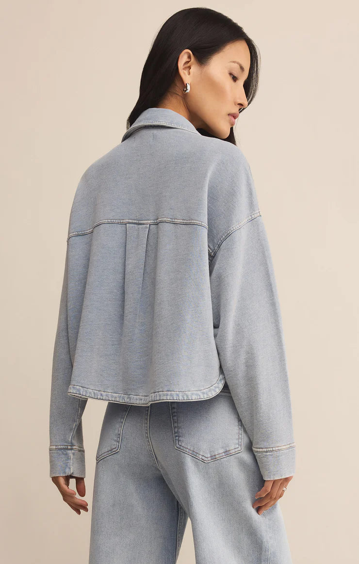 Z SUPPLY ALL DAY CROPPED KNIT JACKET