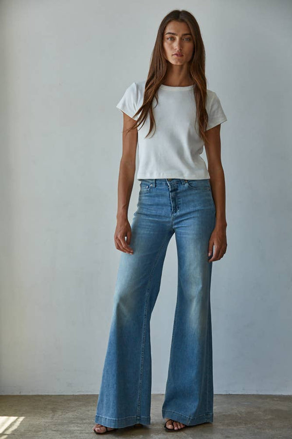 By Together: The Refined Crop Tee in White