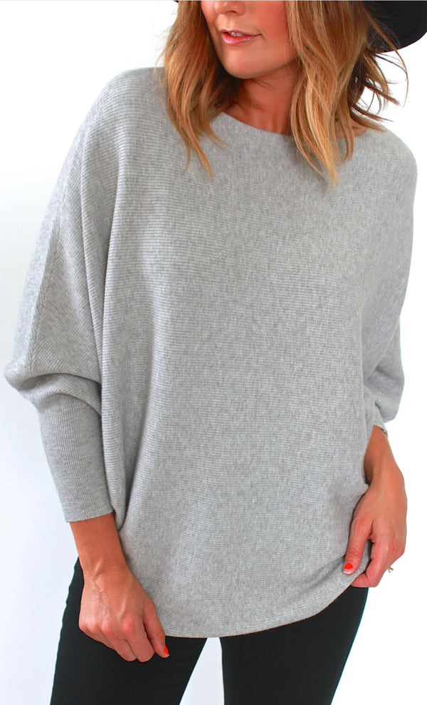 KERISMA RYU TOP in HEATHER GREY