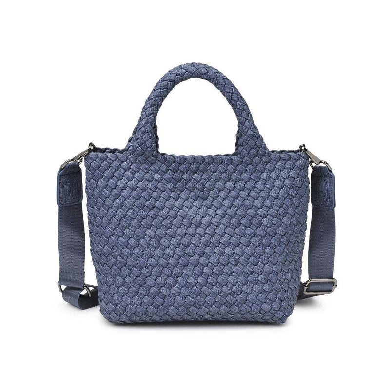 Sol and Selene - Sky's The Limit Small Woven Neoprene Crossbody: Dark Denim