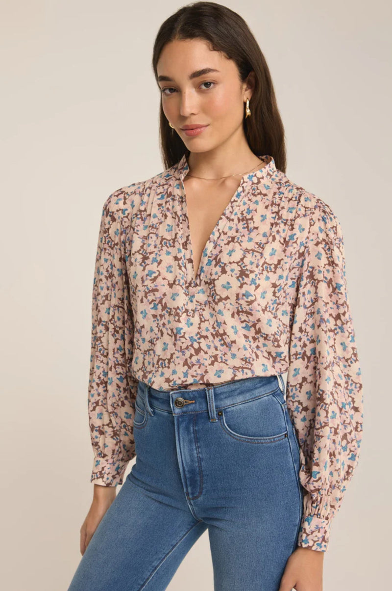 Z SUPPLY- ESME LA PAZ FLORAL BLOUSE