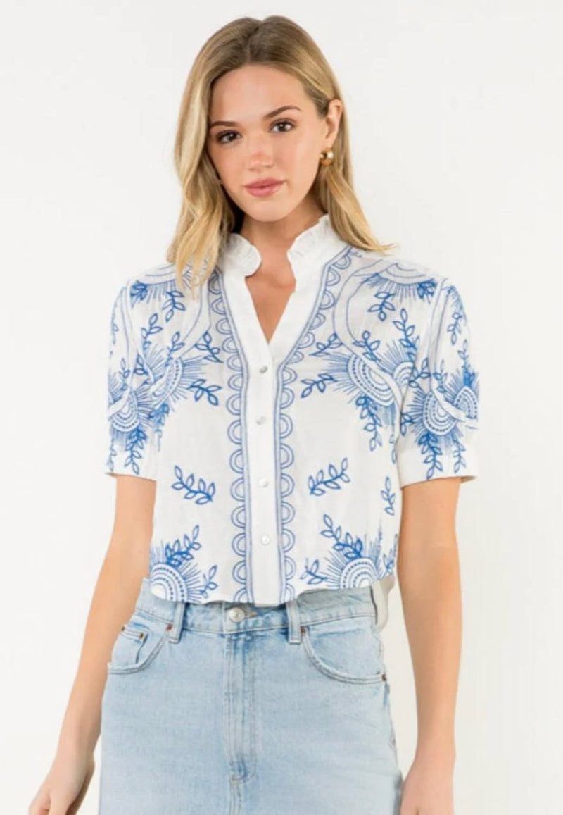 THML: Bella Embroidered Top