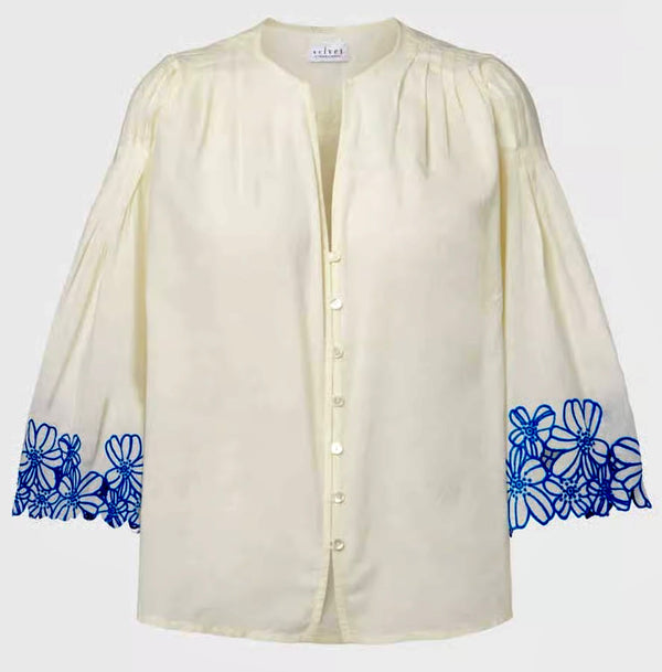 Velvet by Graham & Spencer Blake Shirt: Blue