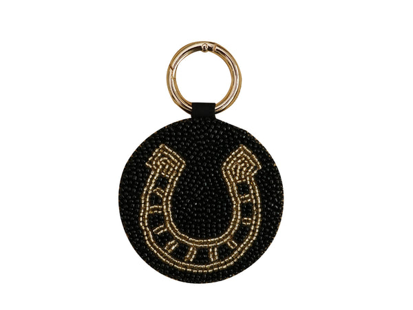 Tiana Designs - Beaded Horseshoe Keychain black