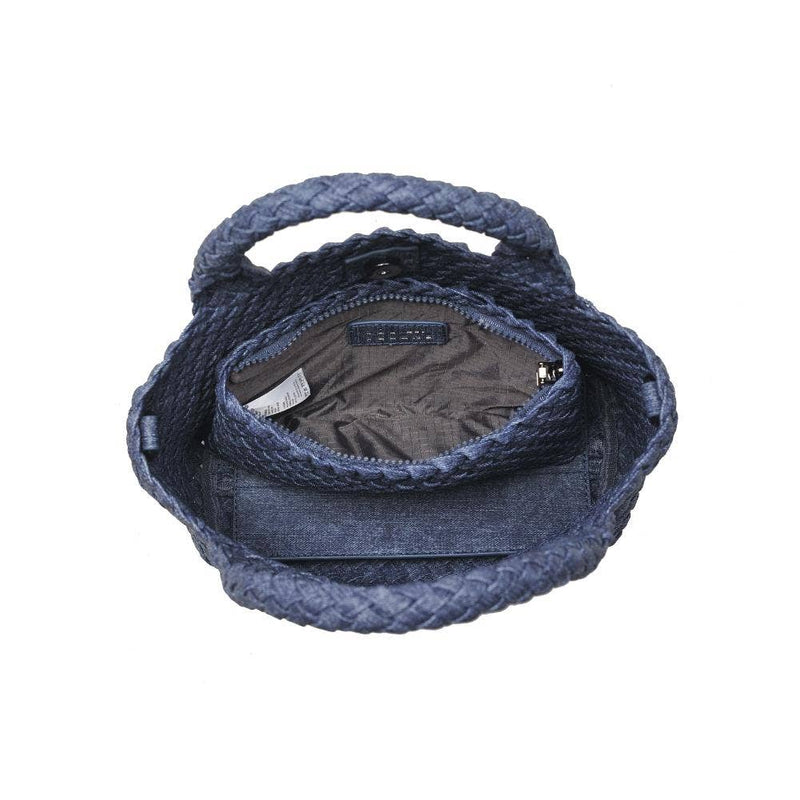 Sol and Selene - Sky's The Limit Small Woven Neoprene Crossbody: Dark Denim