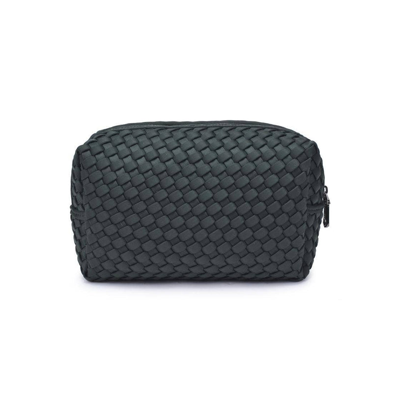 Sol and Selene - Altitude - Woven Neoprene Cosmetic Pouch: Black Nude