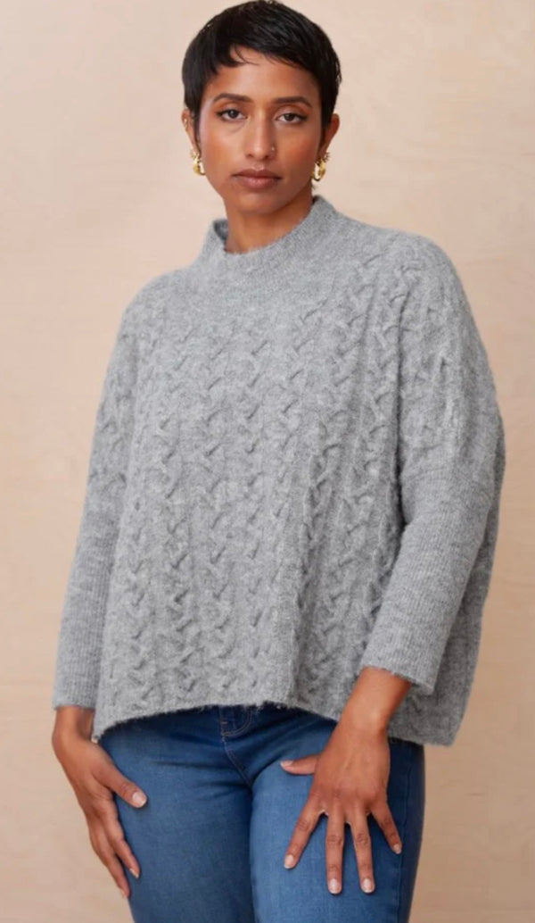 Kerisma Aja ‘Frenchie’ Sweater Fossil Grey