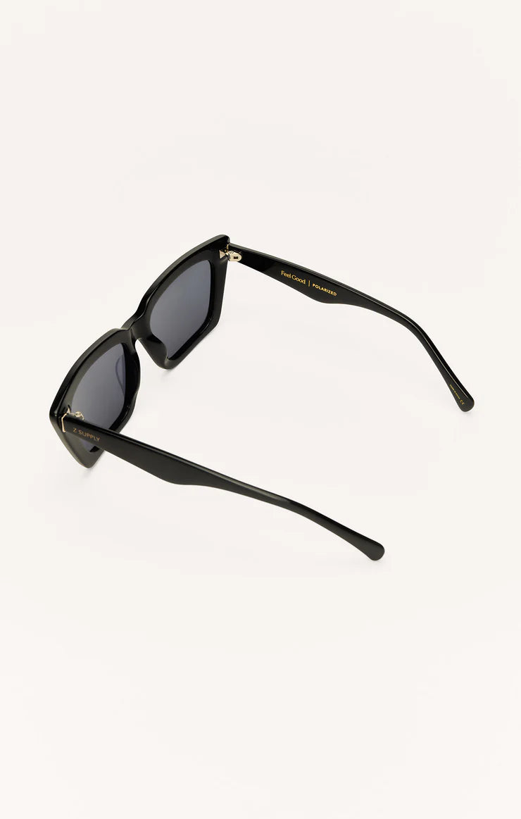 Z Supply Feel Good Polarized Sunglasses: Black