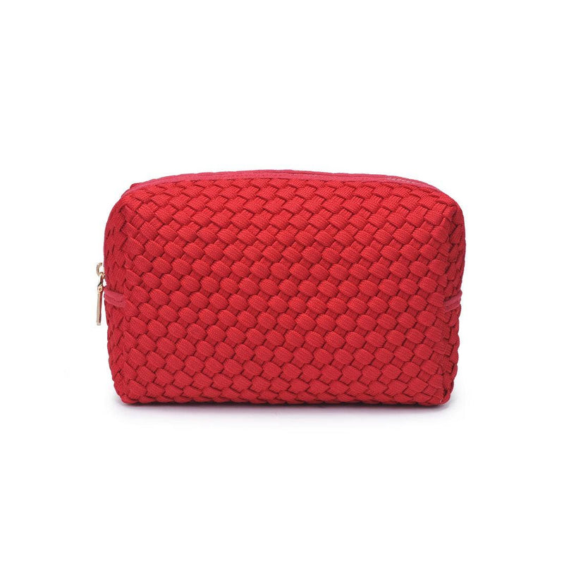 Sol and Selene - Altitude - Laced Up Eco-Edition Cosmetic Pouch: Red