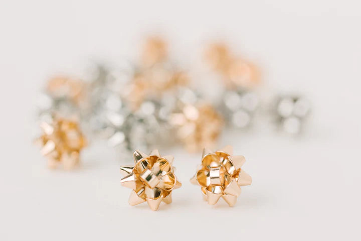 St. Armands Designs of Sarasota: Bow Earrings in Gold