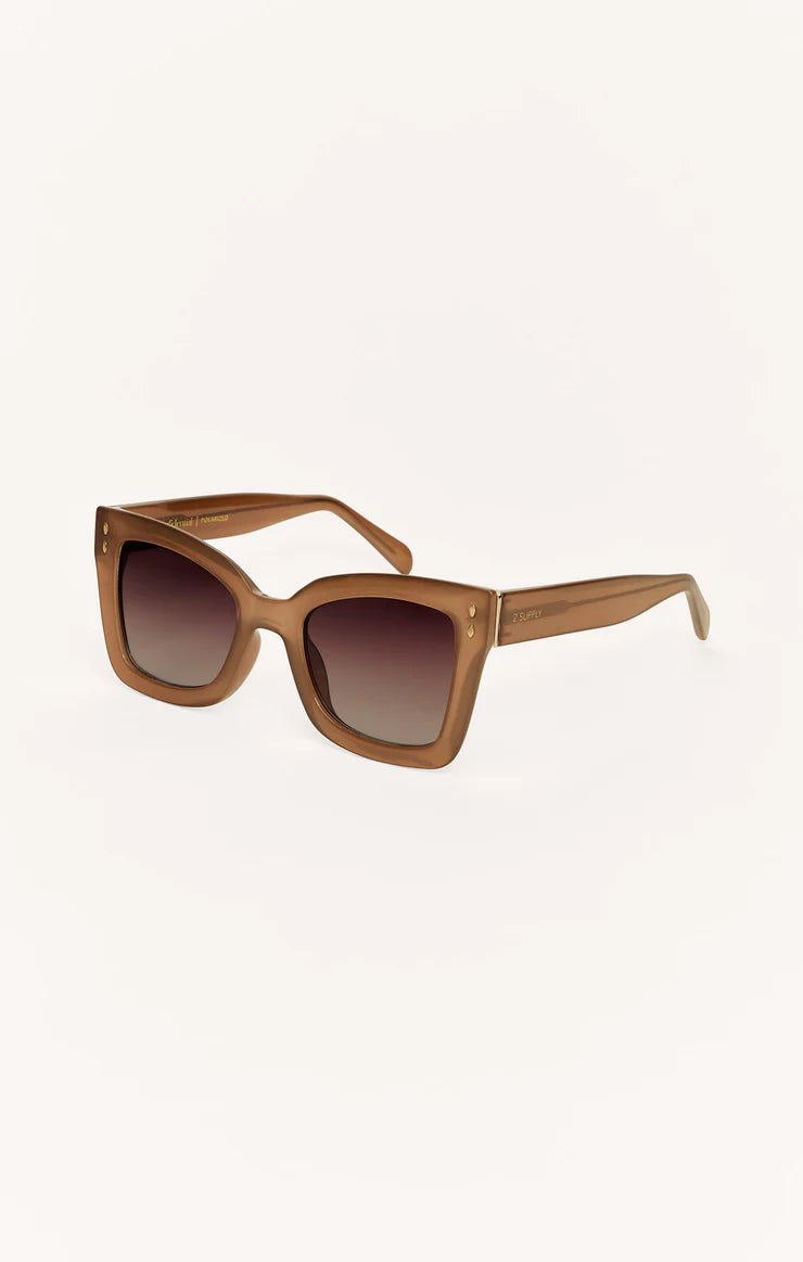 Z Supply Confidential Polarized Sunglasses: Gradient Taupe