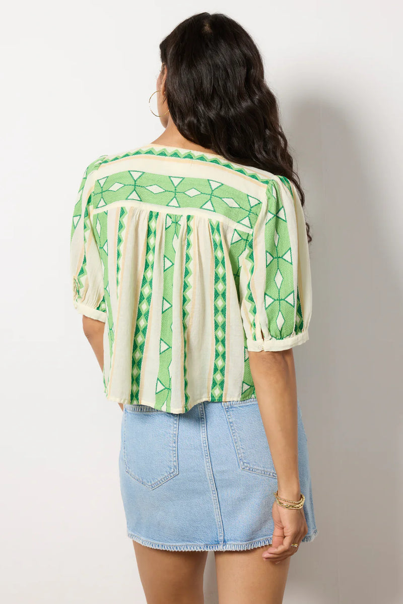 Velvet by Graham & Spencer Marissa Blouse: Lime