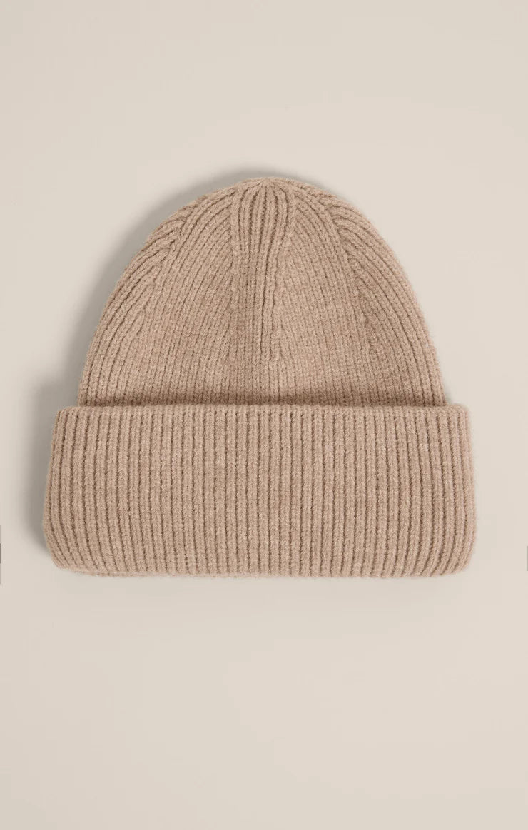 Z Supply Snow Cap Beanie - Heather Taupe