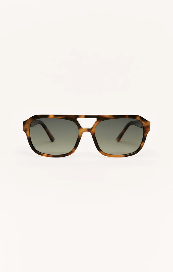 Z Supply After Hours Polarized Sunglasses: Dark Tortoise Gradient