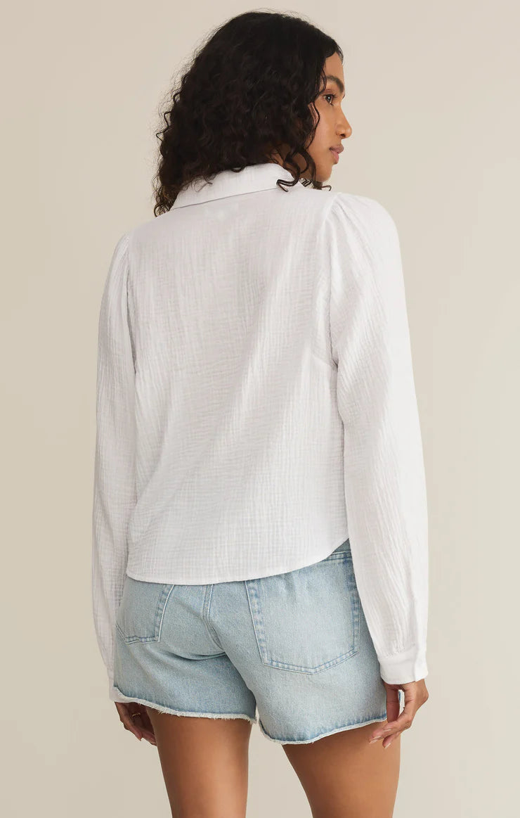 Z SUPPLY Campo Gauze Button Up In White