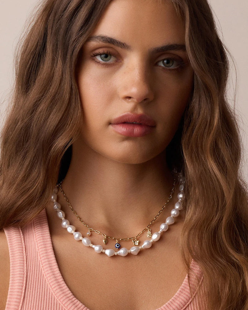 Gorjana: Connection Mini Charm Necklace