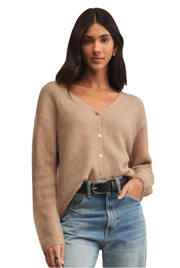 Z Supply: Emile Cardigan in Biscuit